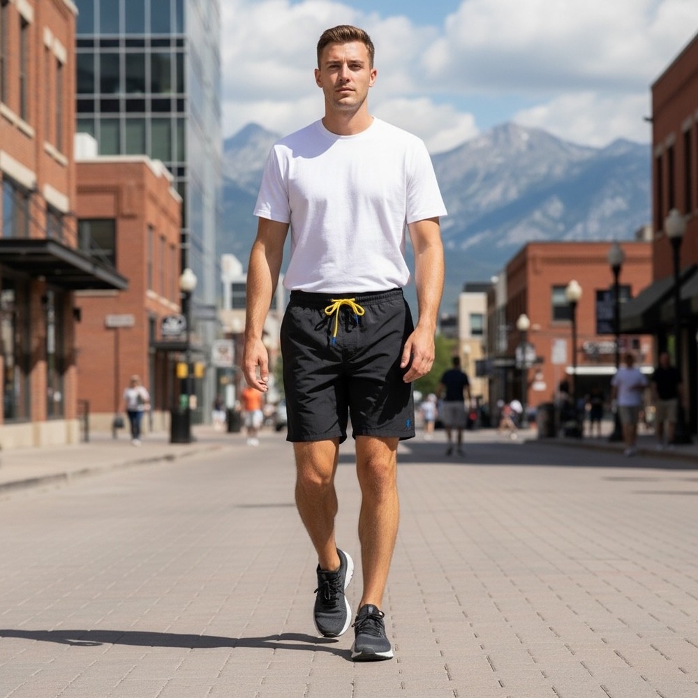 Cotopaxi Mens Black Nylon‎ Spandex Athletic Hiking Shorts Size M S21470M205